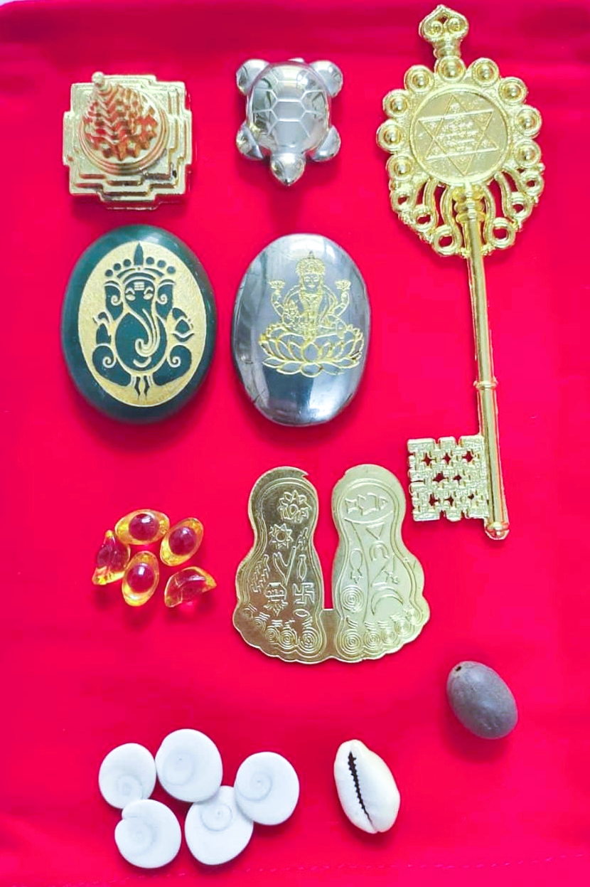 Shree Yantra / Kuber Yantra / Dhan Lakshmi Yantra (Energized) Set