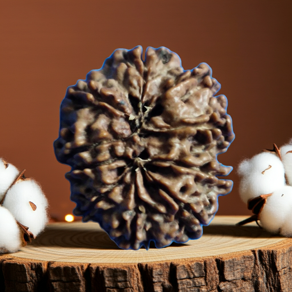 DashMukhi Rudraksha  Authentic, Bears Seven (10) lines, Certified