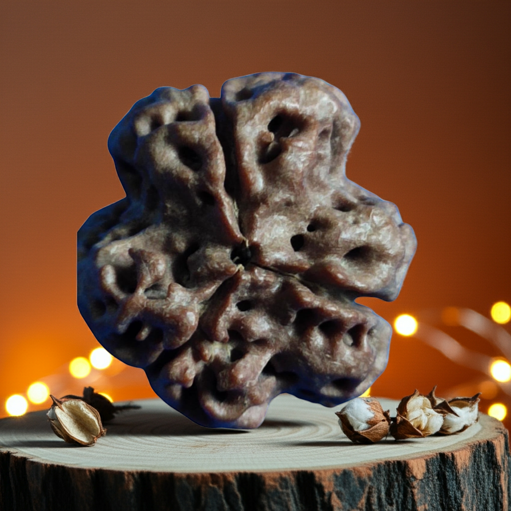TriMukhi Rudraksha, Authentic, Bears three (3) lines, Certified