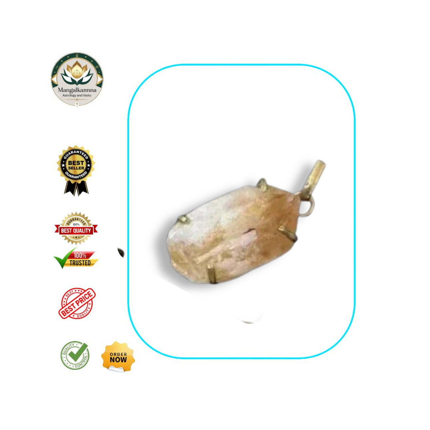 Citrine Rough Pendant