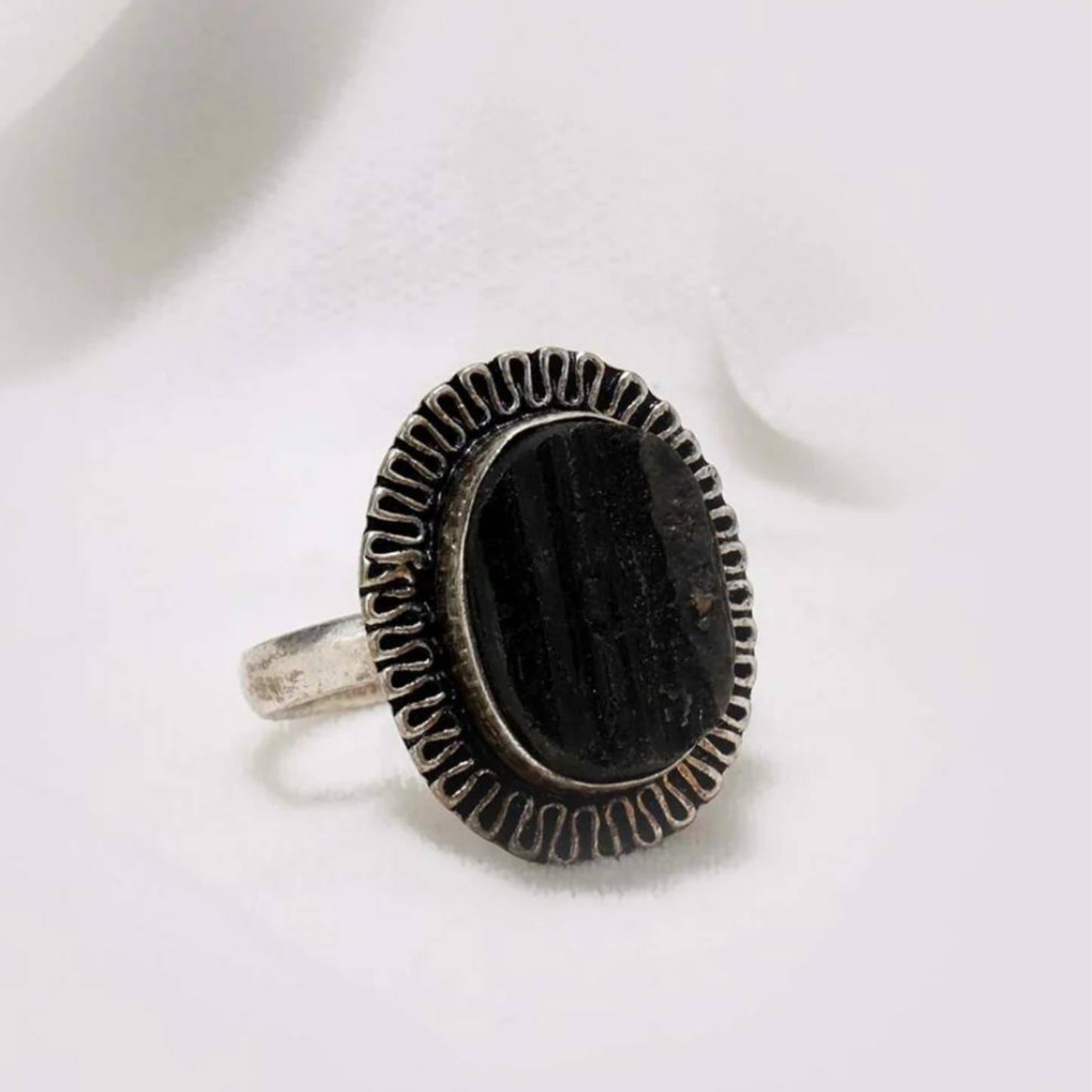 Black Tourmaline Ring
