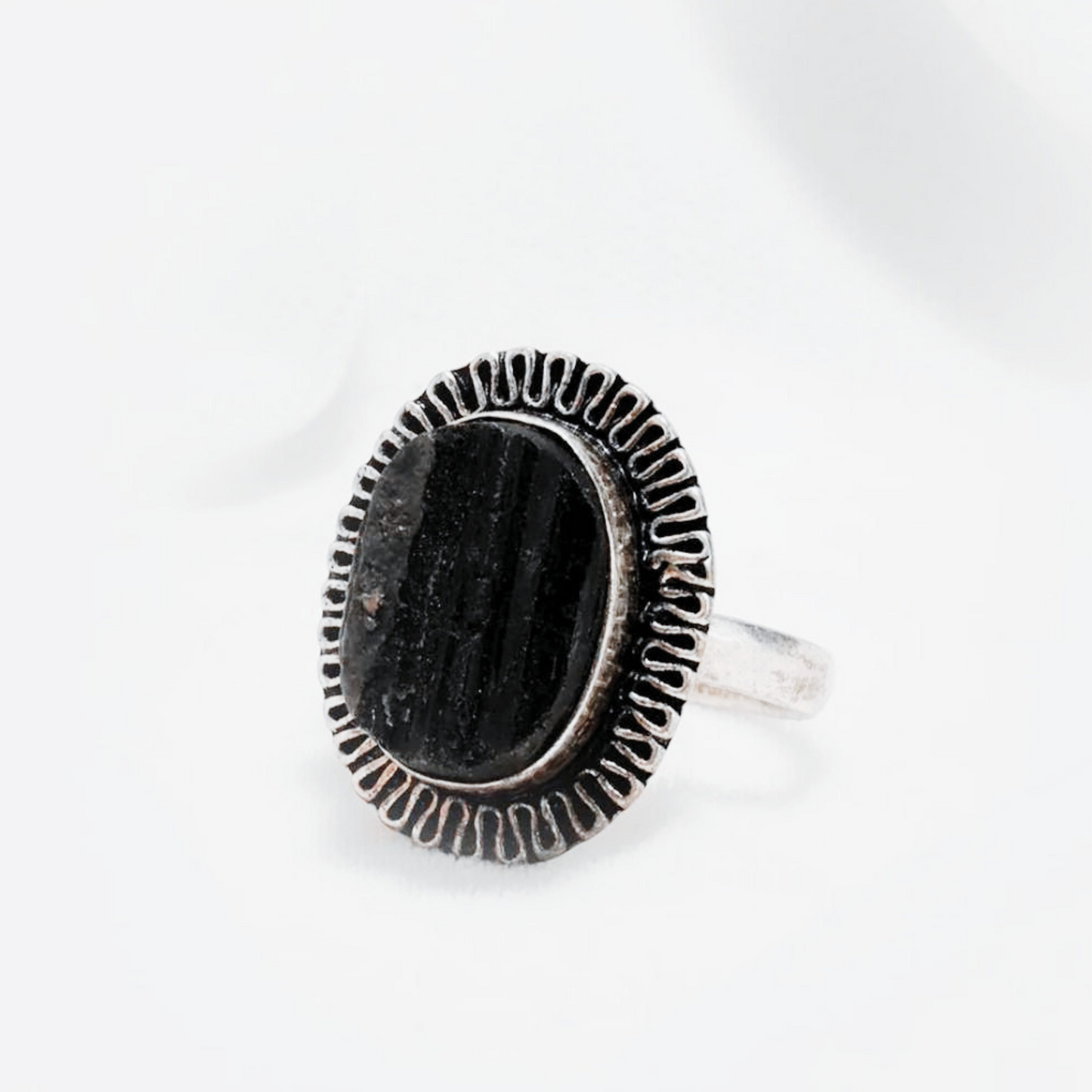 Black Tourmaline Ring