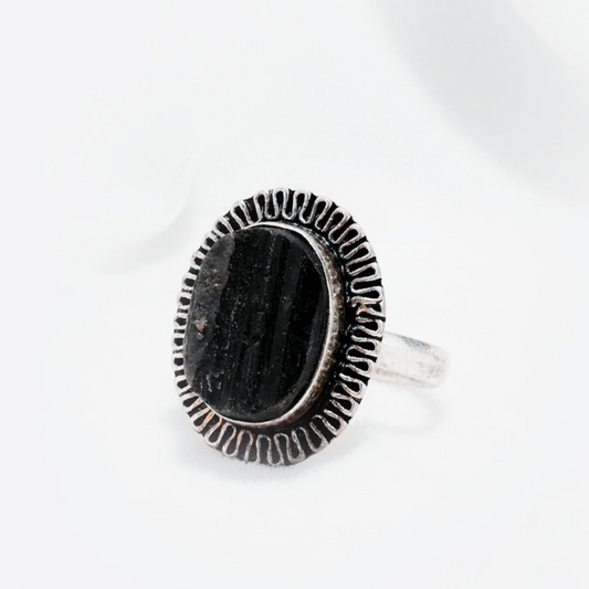 Black Tourmaline Ring