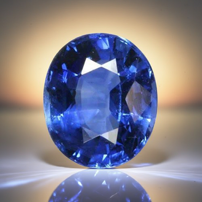 Blue Sapphire (Neelam): Ceylon Vitreous