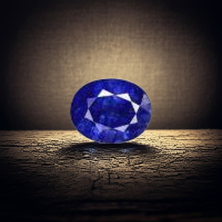 Blue Sapphire(Neelam)_Ceylon: Vitreous-Luster C:Natural, Certified
