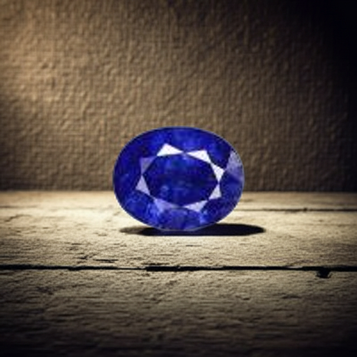 Blue Sapphire(Neelam)_Ceylon: Vitreous-Luster C:Natural, Certified
