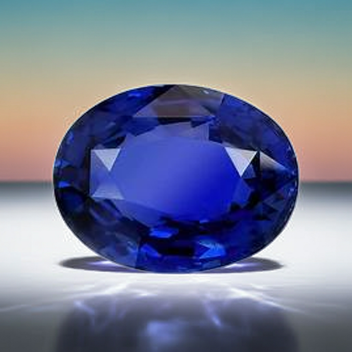 Blue Sapphire(Neelam)_Ceylon: Vitreous-Luster D:Natural, Certified