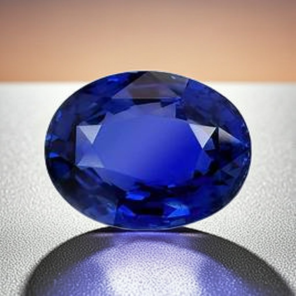 Blue Sapphire (Neelam): Ceylon Vitreous