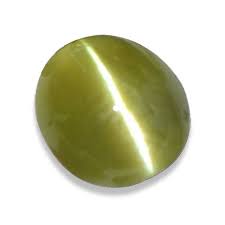 Catseye(Lehsunia)_Chrysoberyl: Luster A:Natural, Certified