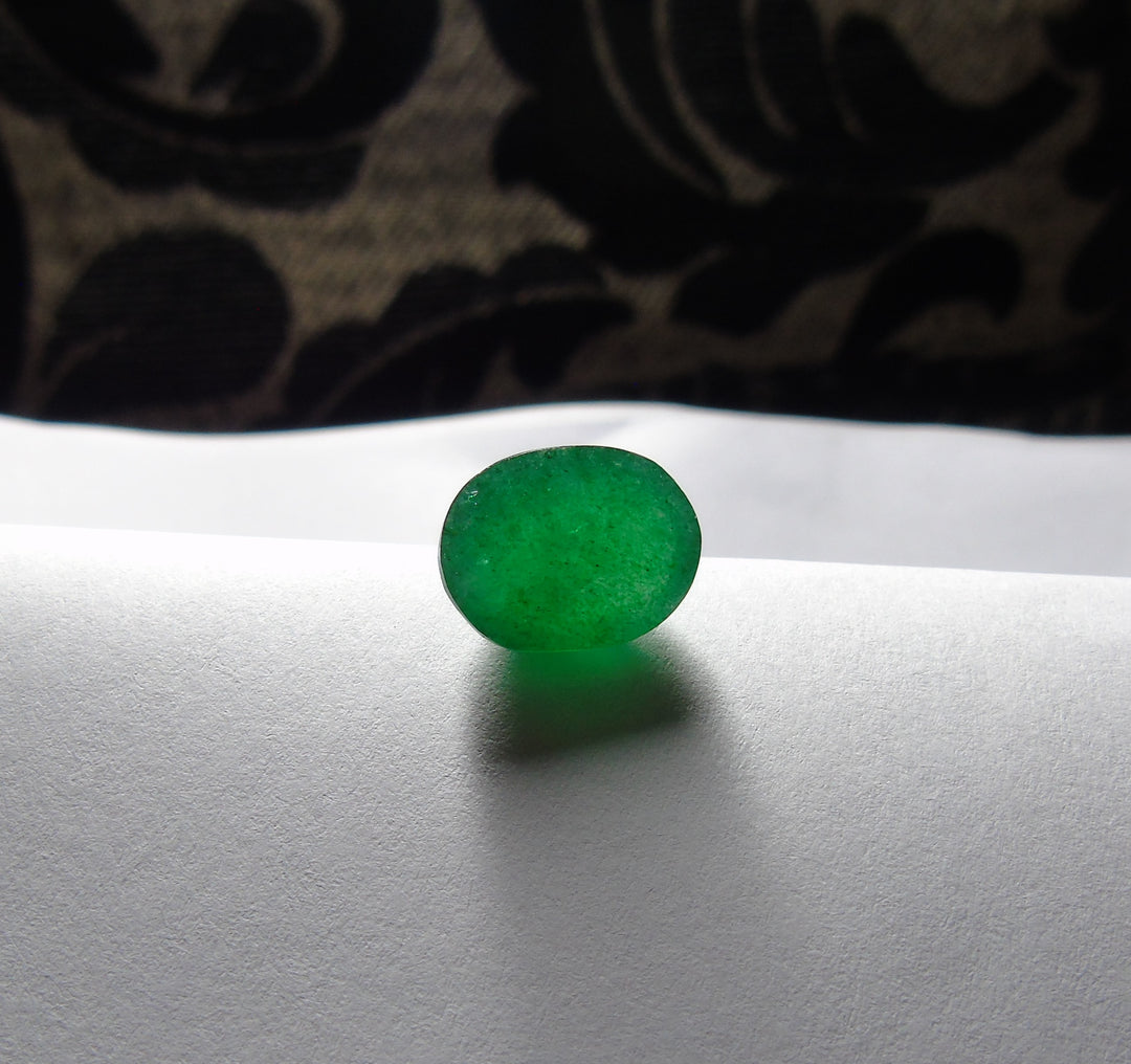 Emerald(Panna)_Africa: Luster-A:Natural, Certified