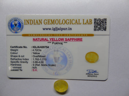 Yellow Sapphire (Pukhraj): Bangkok