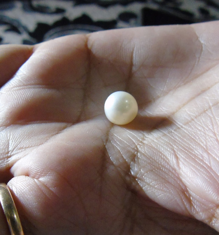 South Sea Pearl (White ):Natural, Certified