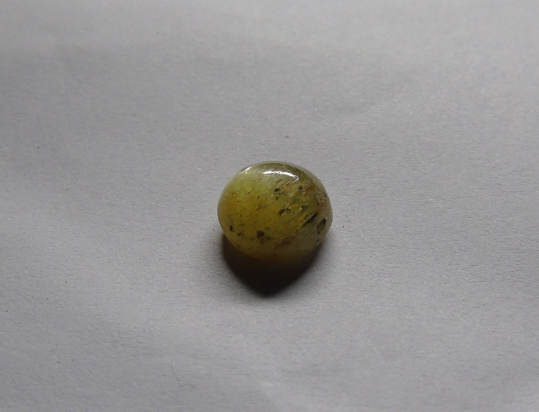 Catseye(Lehsunia)_YellowBlacking: Luster A:Natural, Certified
