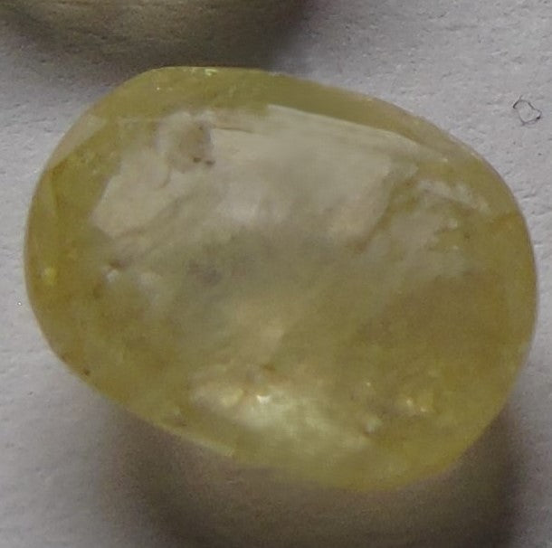 Yellow Sapphire(Pukhraj)_Ceylon: Luster A:Natural, Certified