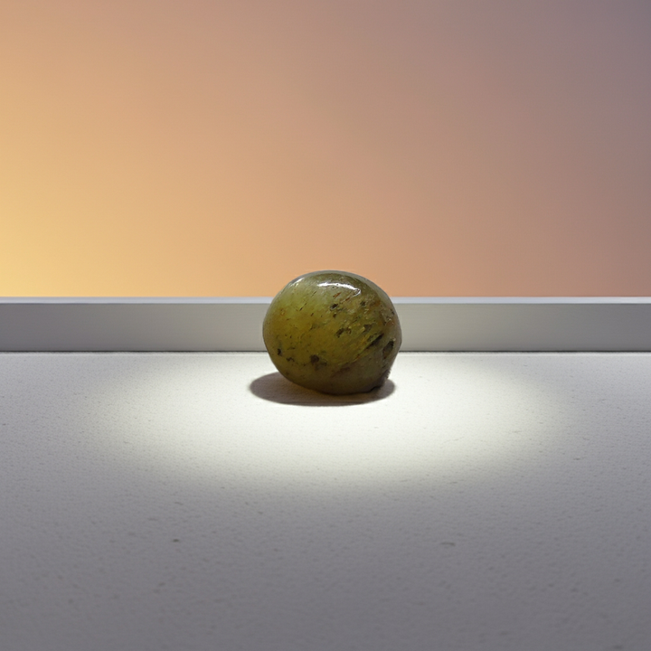 Catseye(Lehsunia)_YellowBlacking: Luster A:Natural, Certified