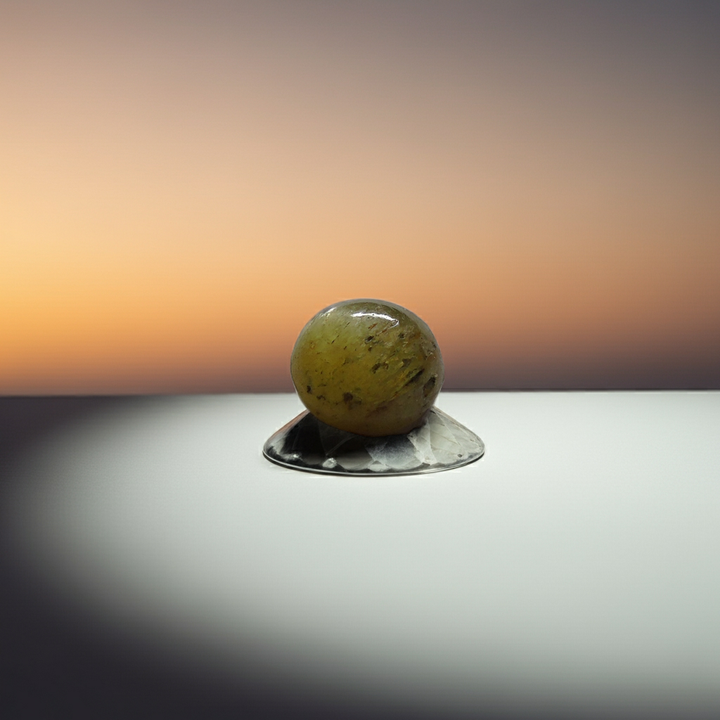 Catseye(Lehsunia)_YellowBlacking: Luster A:Natural, Certified