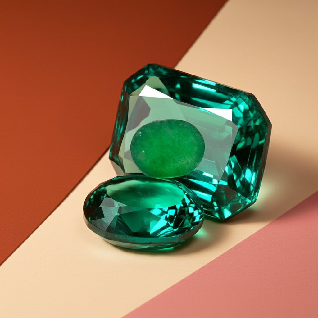 Emerald(Panna)_Africa: Luster-A:Natural, Certified