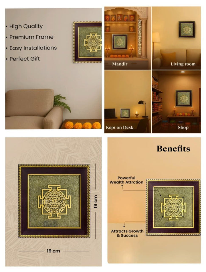 Pyrite Shree Yantra Set