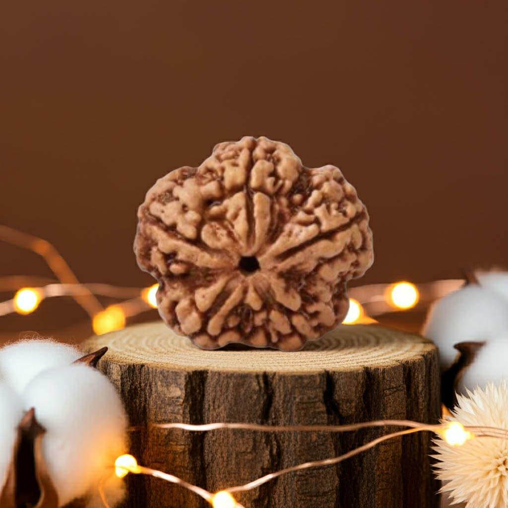 PanchMukhi Rudraksha, Authentic, Bears Five (5) lines