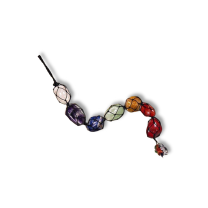 Selenite Seven Chakra Hanger